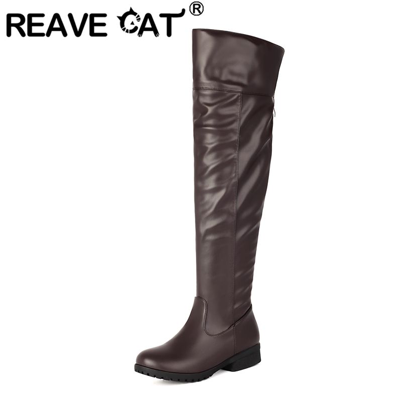 Riding Boot Short - REAVE CAT Leisure Women Thigh Boots