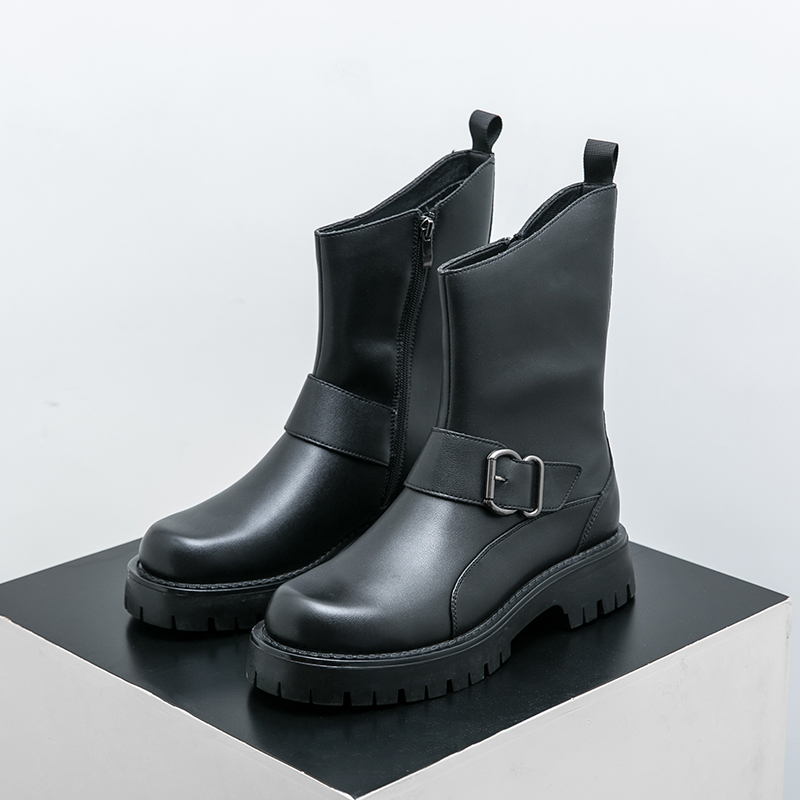 Riding Boot Short - Autumn and Winter Retro Maillard Short