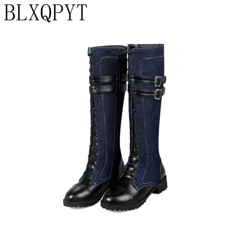 Riding Boot Short - BLXQPYT Winter Autumn Knee High Boots