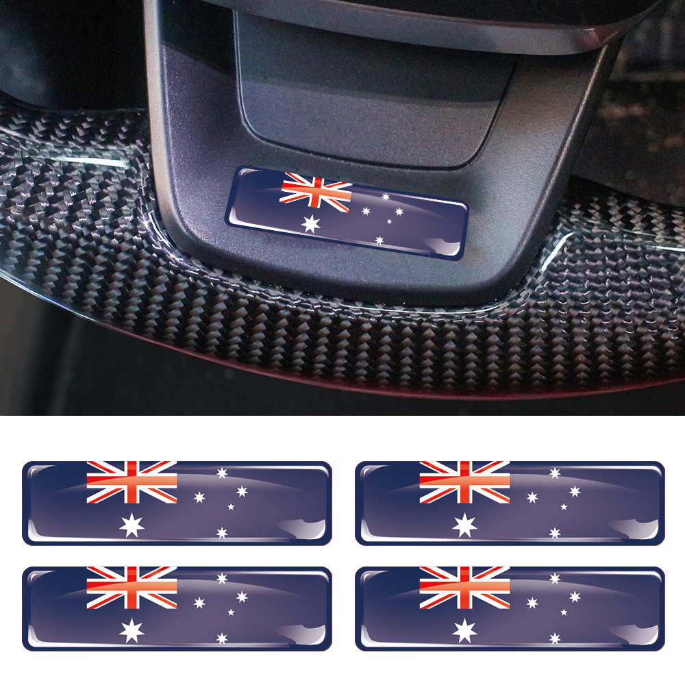 Motorcycle Gear Australia - Australia Flag 3D Epoxy Resin Decorate