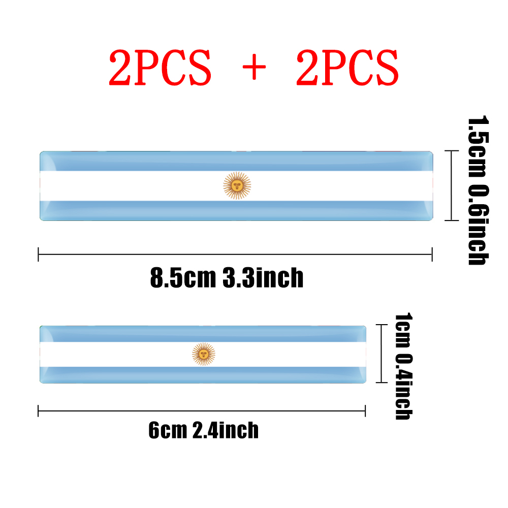 4pcs 3D Epoxy Flag Badge Auto  - Motorcycle Gear Outlet avaliação e preço