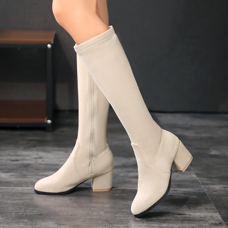 Winter Women Knee High Boots A - Riding Boot Short avaliação e preço
