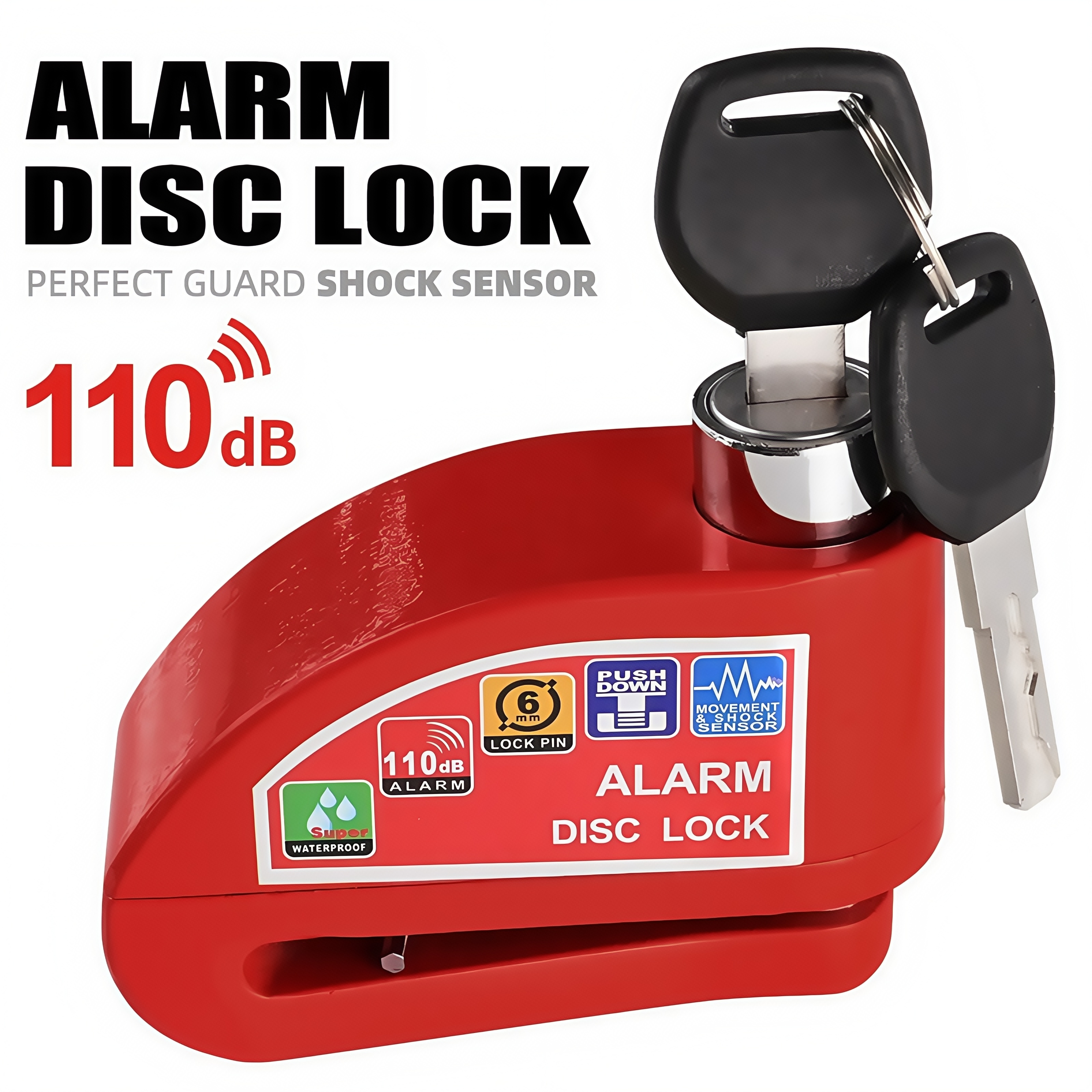 Waterproof Disc Brake Alarm Lo - Disc Lock Brake avaliação e preço