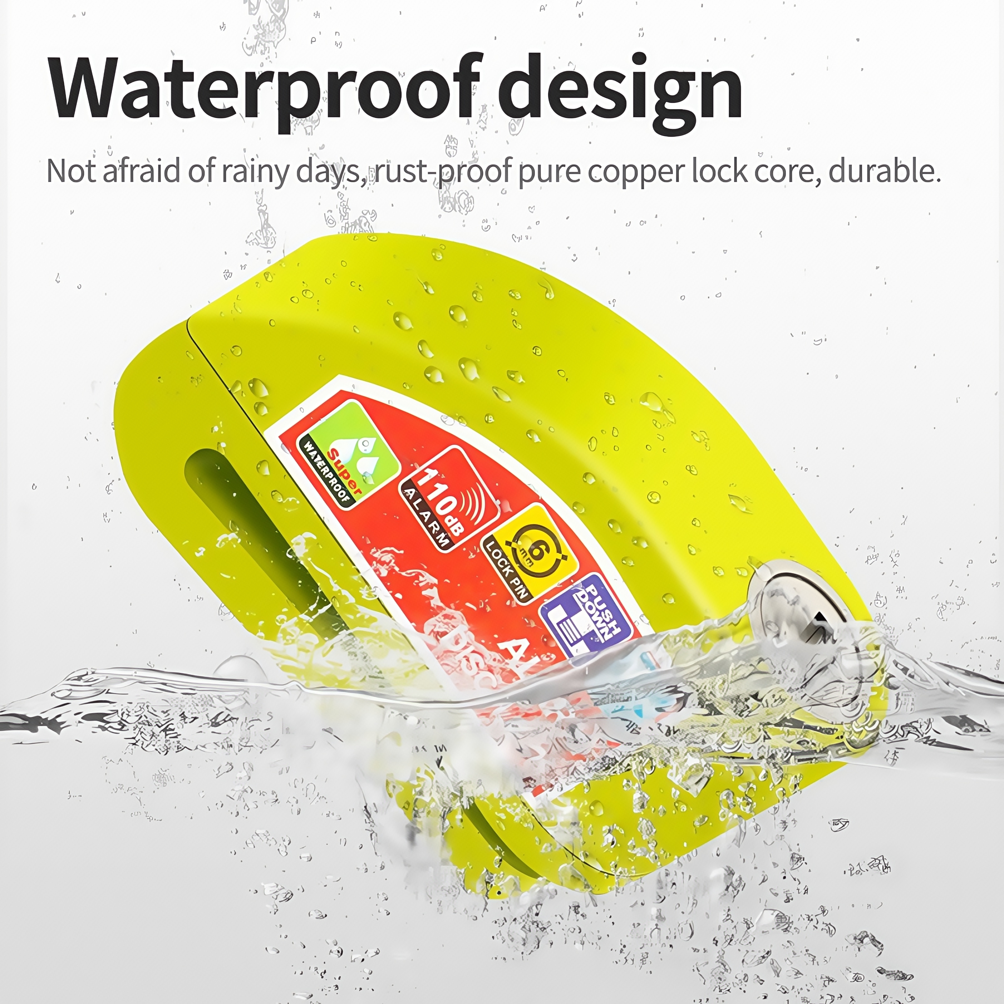 Waterproof Disc Brake Alarm Lo - Disc Lock Brake avaliação e preço