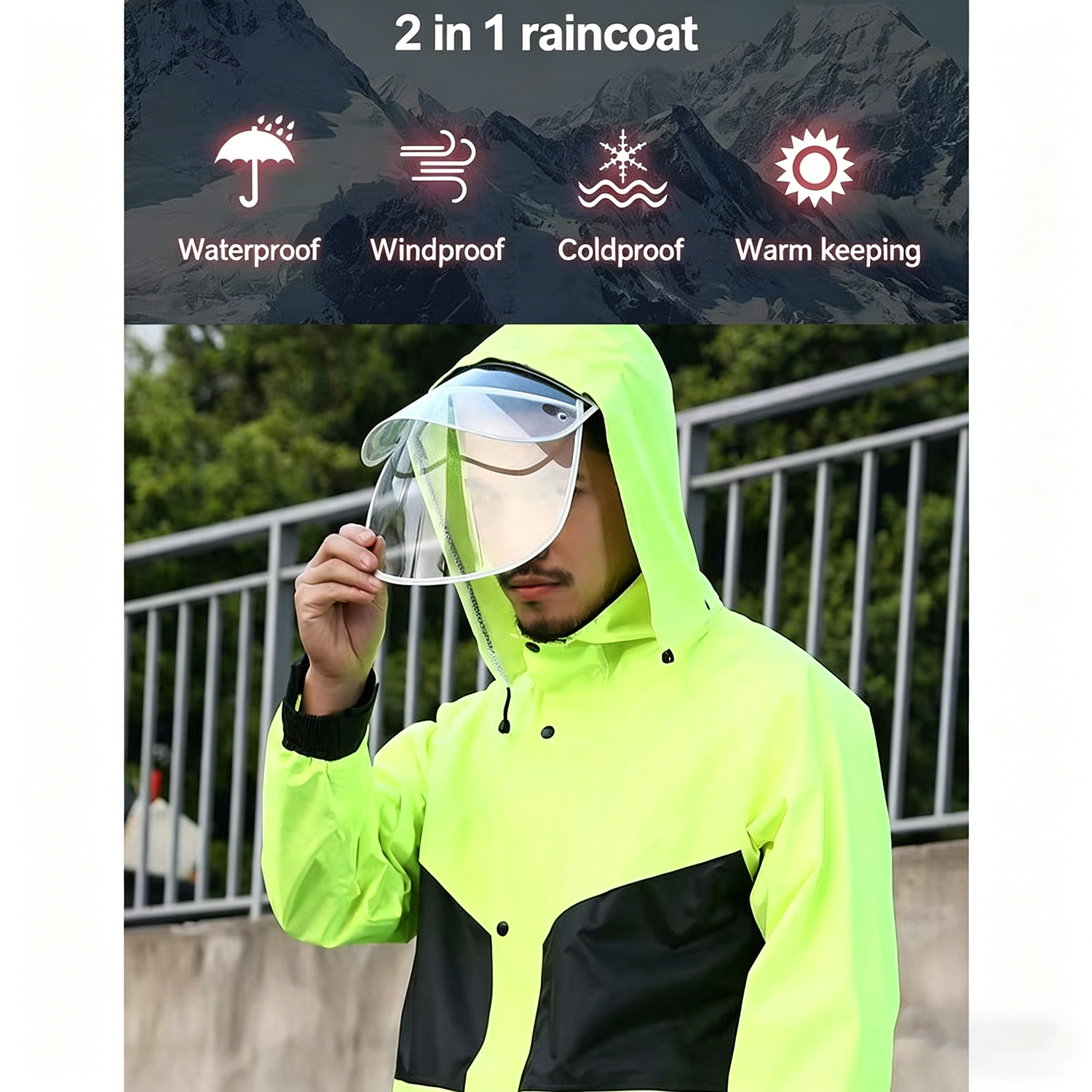 Motorcycle Raincoat Suits Men  - Motorcycle Wearing Gear avaliação e preço
