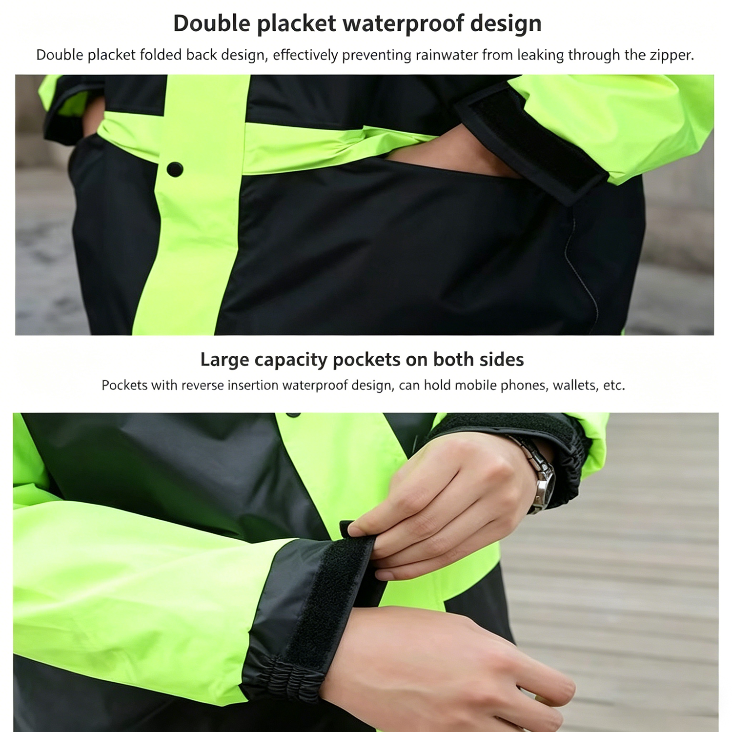 Motorcycle Raincoat Suits Men  - Motorcycle Wearing Gear avaliação e preço