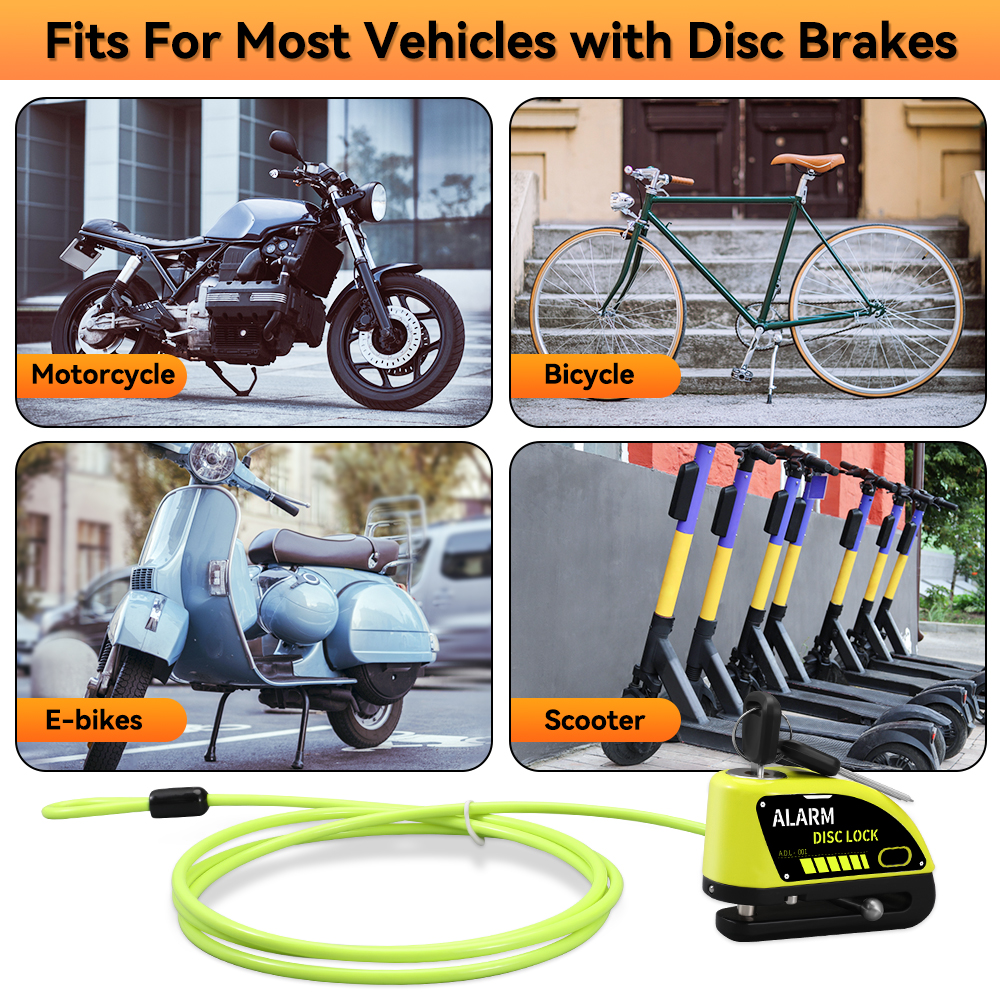 New Bike Motorcycle Alarm Disc - Disc Lock Brake avaliação e preço