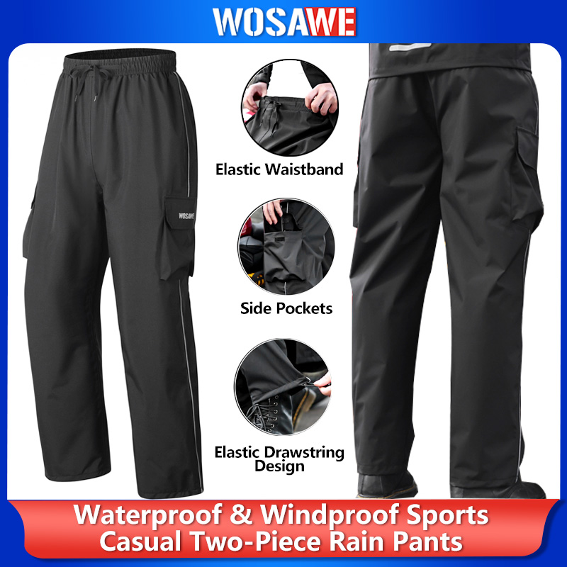 WOSAWE Motorcycle Rain Pants R - Motorcycle Wearing Gear avaliação e preço