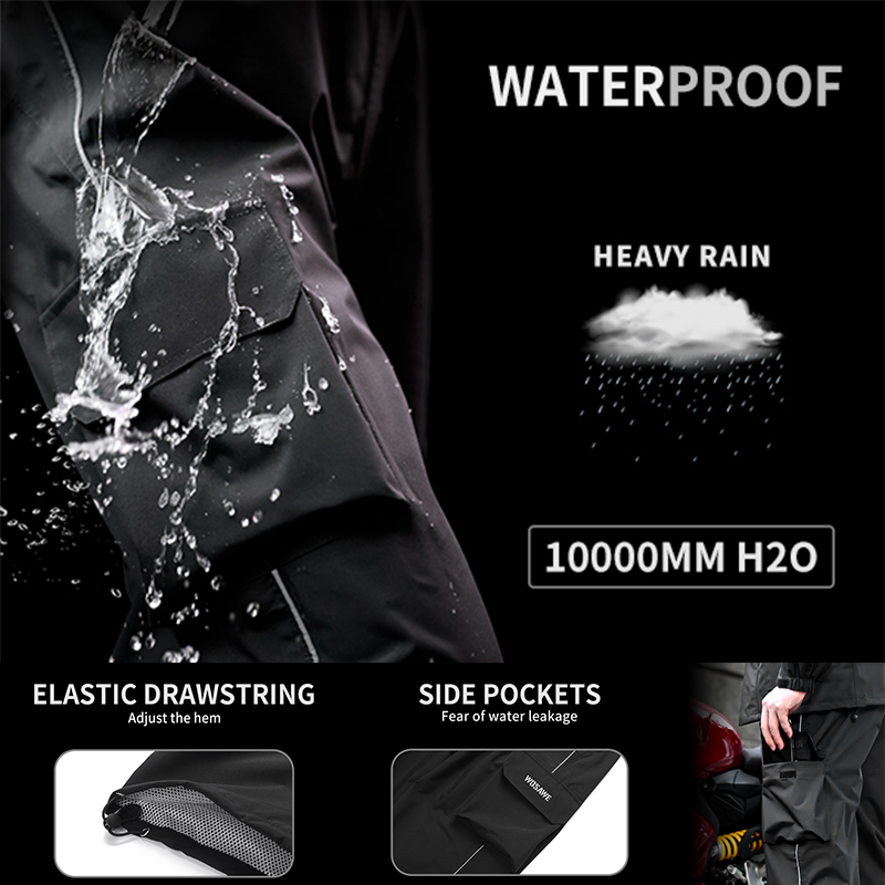 WOSAWE Motorcycle Rain Pants R - Motorcycle Wearing Gear avaliação e preço