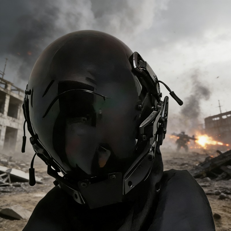 Mecha style cyberpunk helmet m - Helmet Full Face avaliação e preço