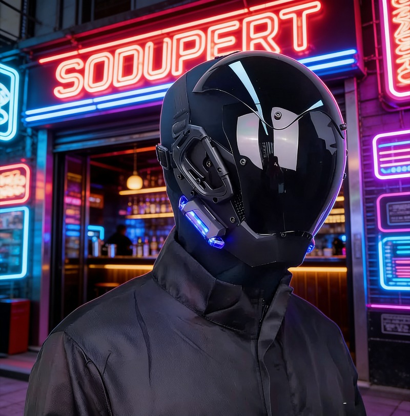 Mecha style cyberpunk helmet m - Helmet Full Face avaliação e preço