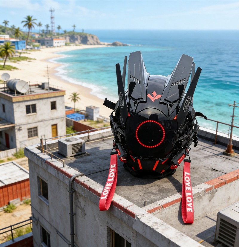Tech Mecha Helmet Cyberpunk Ma - Helmet Full Face avaliação e preço