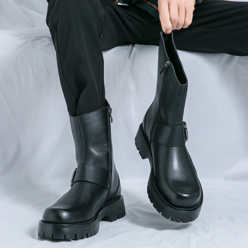 Autumn and Winter Retro Mailla - Riding Boot Short avaliação e preço