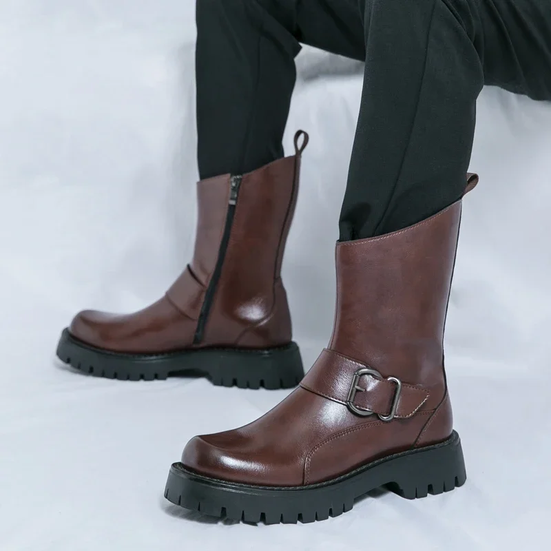 Autumn and Winter Retro Mailla - Riding Boot Short avaliação e preço