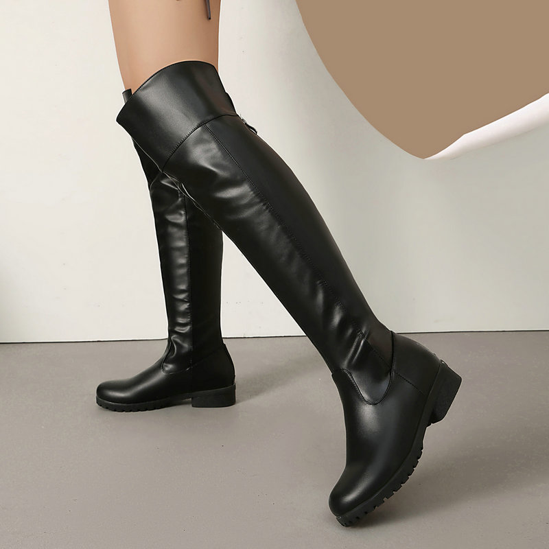 Punk Gothic Soft PU Leather Lo - Riding Boot Short avaliação e preço