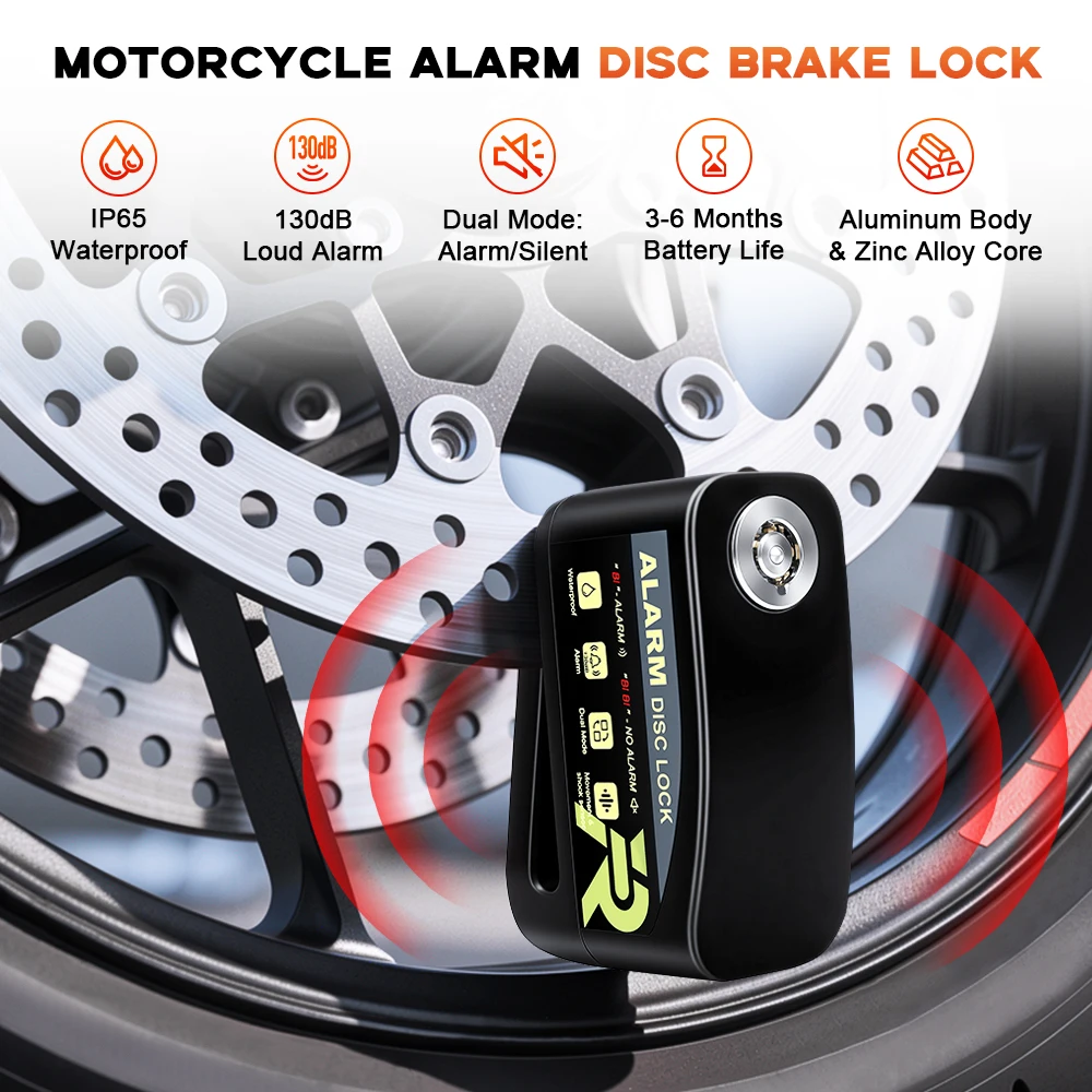 Rockbye Motorcycle Disc Brake  - Disc Lock Brake avaliação e preço