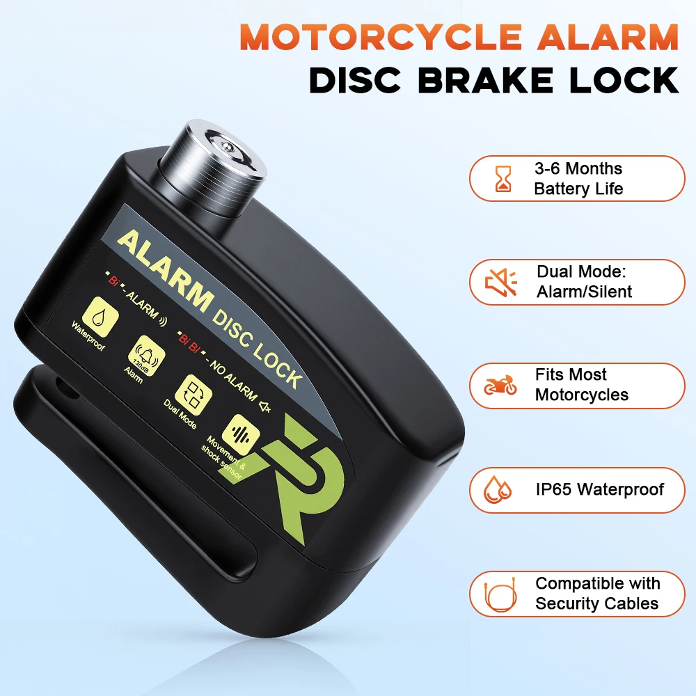 Rockbye Motorcycle Disc Brake  - Disc Lock Brake avaliação e preço