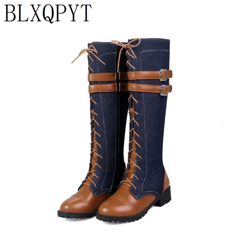 BLXQPYT Winter Autumn Knee Hig - Riding Boot Short avaliação e preço