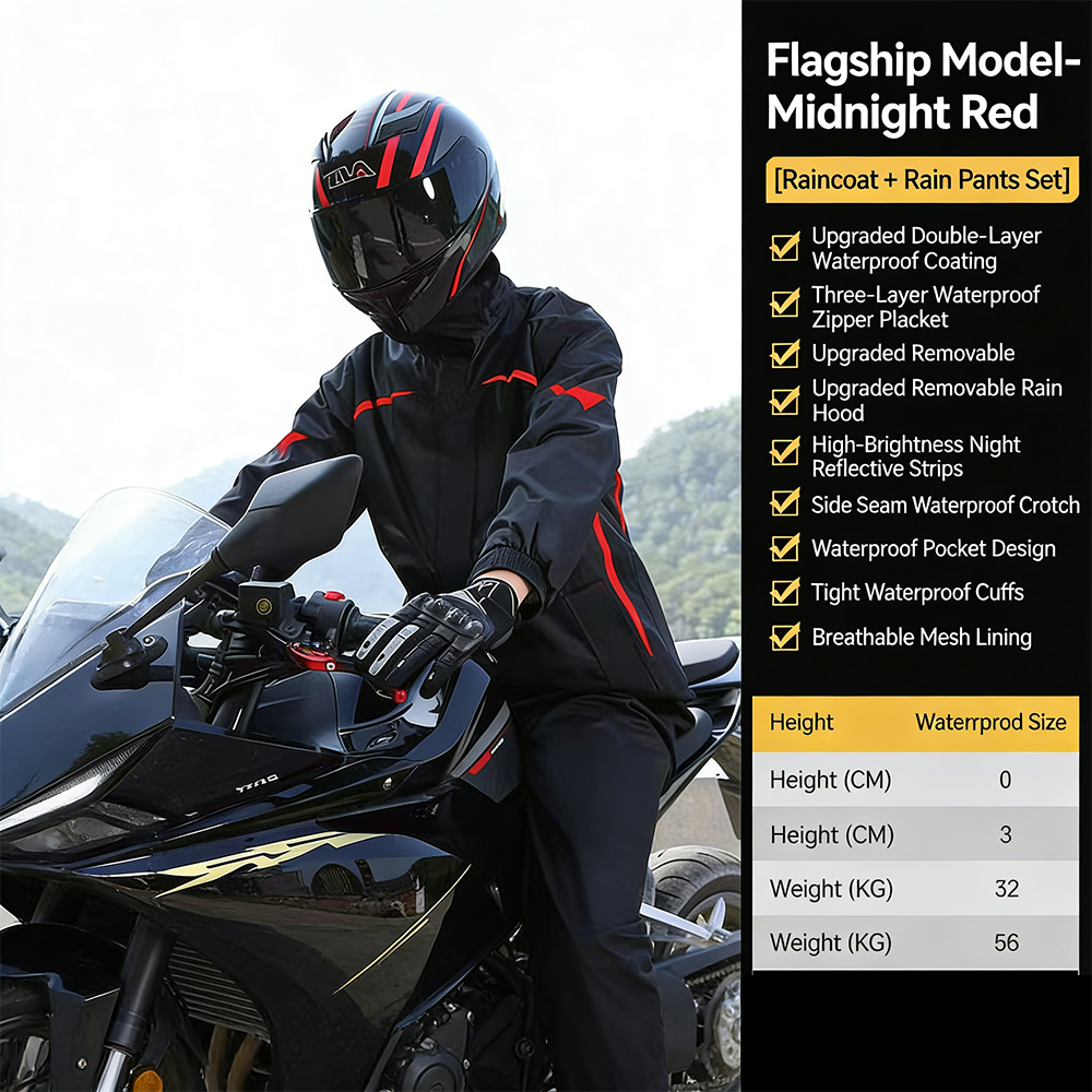 Motorcycle Rain Suit Men Women - Motorcycle Wearing Gear avaliação e preço