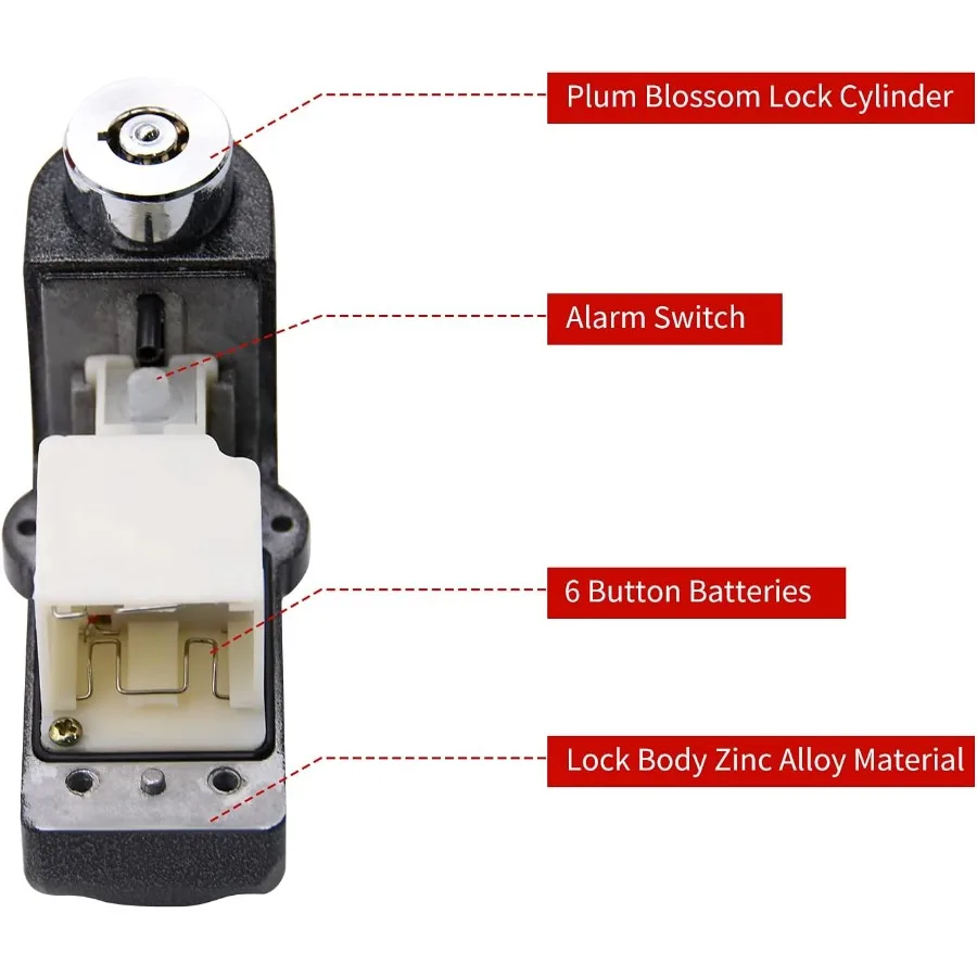 Alarm Disc Lock Set 2pcs Brake - Disc Lock Brake avaliação e preço