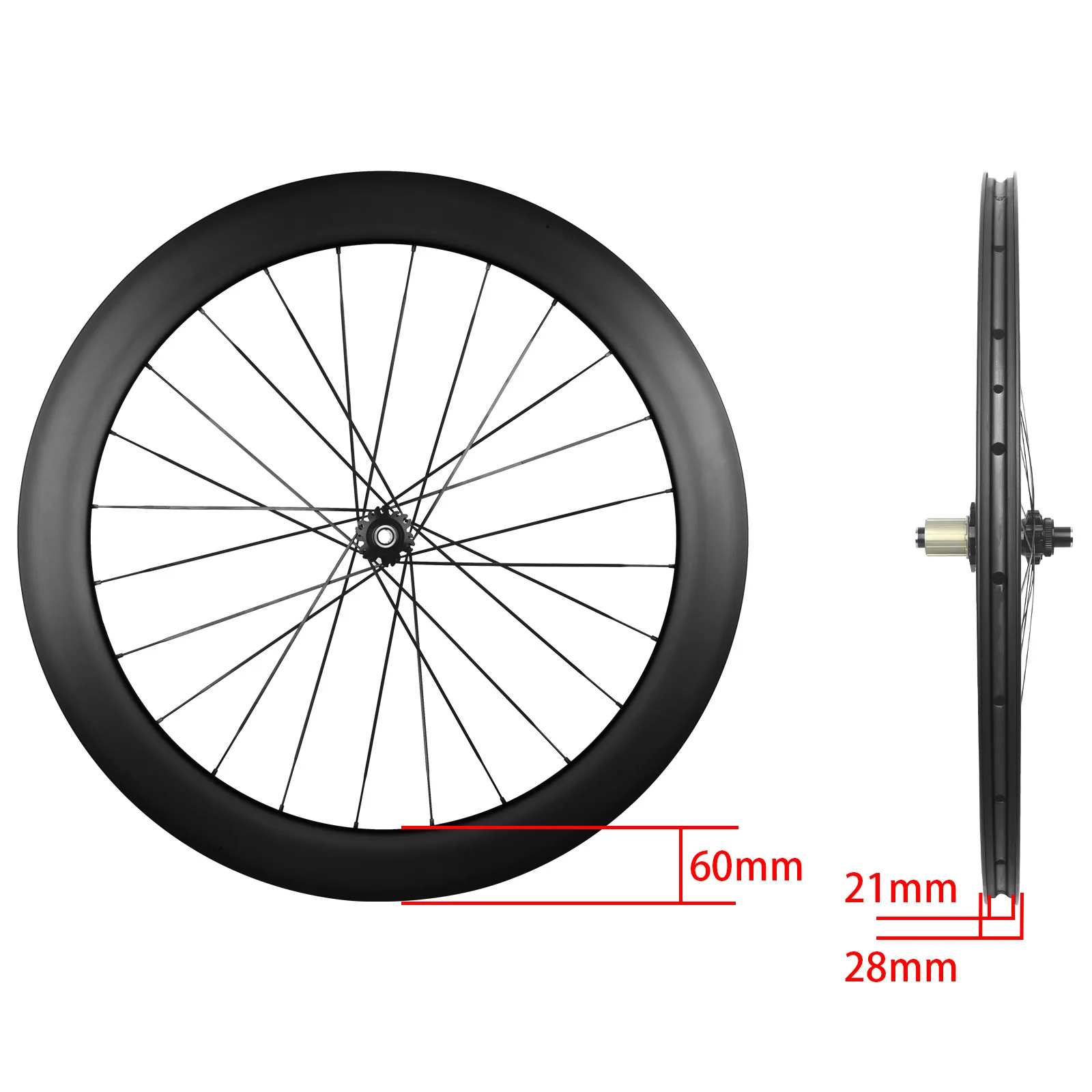 For RUJIXU 700c 60mm Carbon Wh - Disc Lock Brake avaliação e preço