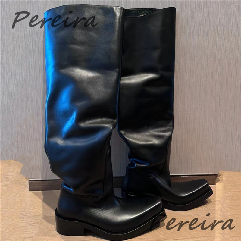 Thick Soled Over The Knee Boot - Riding Boot Short avaliação e preço