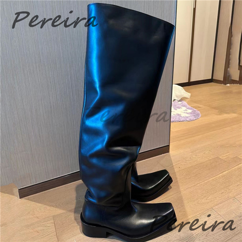 Thick Soled Over The Knee Boot - Riding Boot Short avaliação e preço