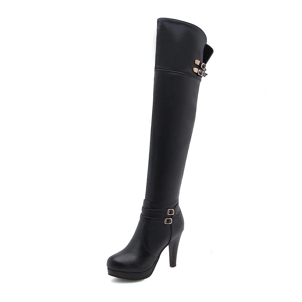Women Thigh-high Platform Boot - Riding Boot Short avaliação e preço